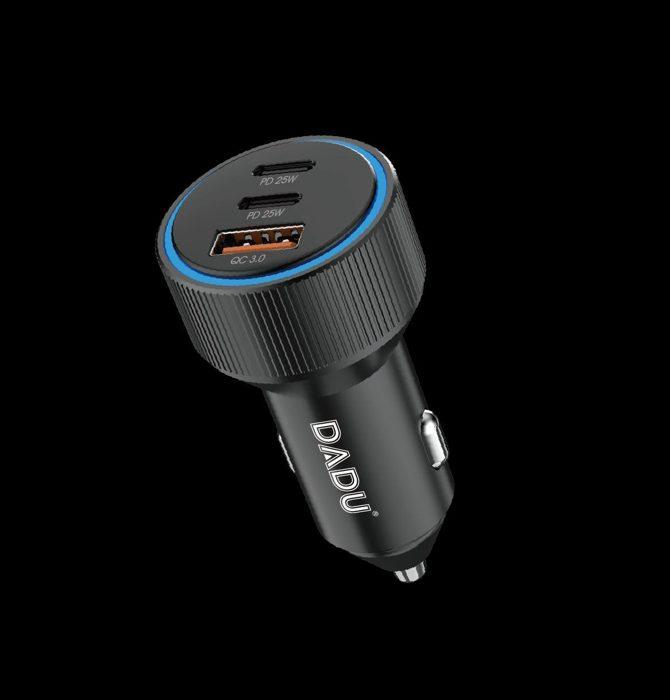 DADU DC-168 60W 2PD+QC car charger