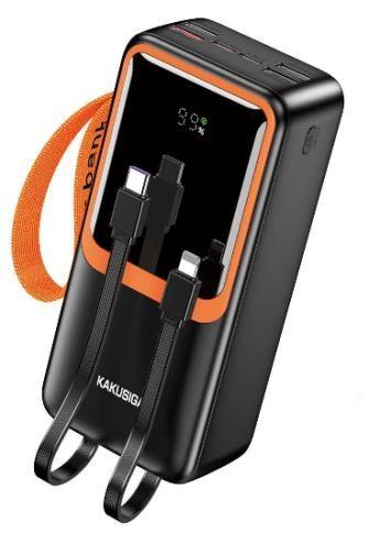 KAKUSIGA KSC-1089 22.5W+PD20W fully compatible mobile power bank with wire (30000mAh)