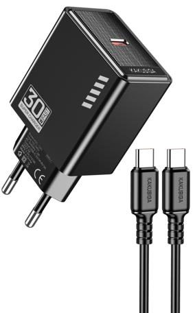 KAKUSIGA KSC-1242 PD30W charger set Private Model (EU) Type-C to Lightning
