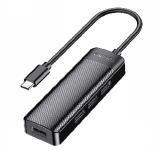 KAKUSIGA KSC-1409-M 4-in-1 converter (Type-C to USB2.0*4) (L=0.2M)