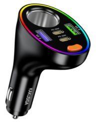KAKUSIGA KSC-1977 PD80W Four-port (2C2A) car charger