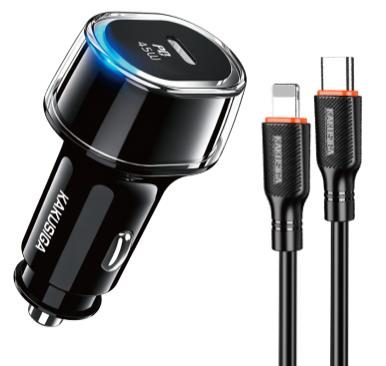 KAKUSIGA KSC-1999 45W single-port car charger set (Type-C to Type-C)