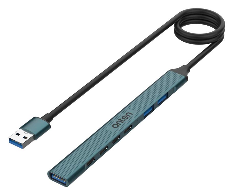 ONTEN OTN-UA972C USB 3.0 7-Port (3A+4C) Smart Hub USB 3.0