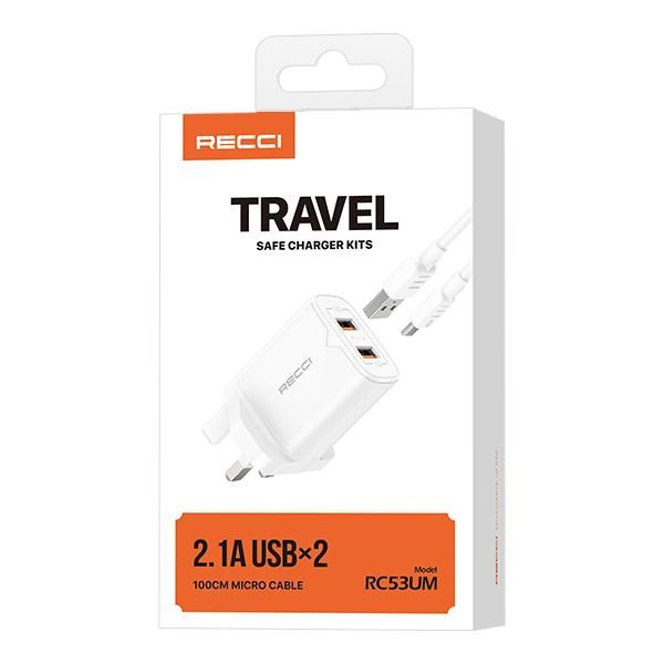 RECCI RC53UM UK Charger Suit (2.1A) UK PLUG