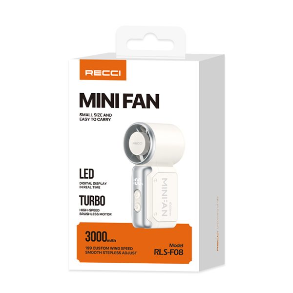 RECCI RLS-F08 Mini High-Speed Handheld Fan
