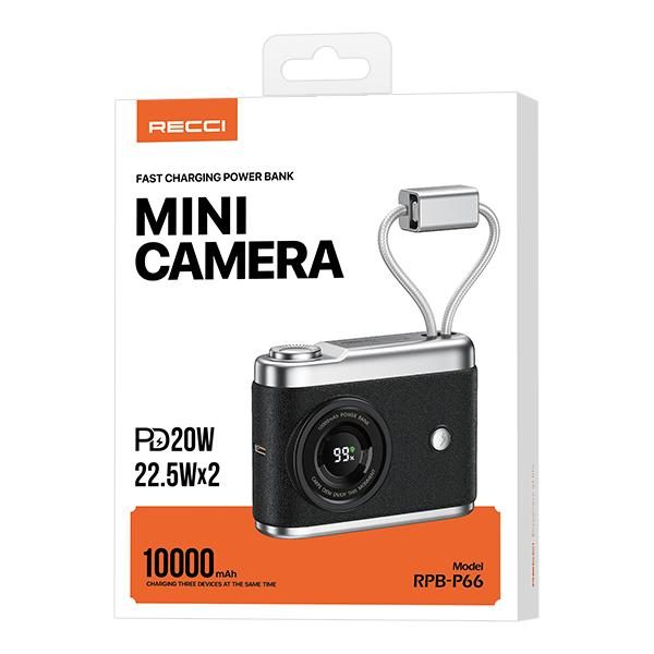 RECCI RPB-P66 MIMI Camera 22.5W+PD 20W