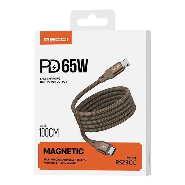 RECCI RS23CC Magnetic organizing data cable PD65W