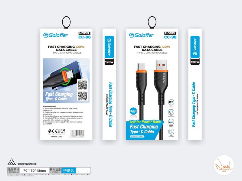 SOLOFFER CC98 USB data cable