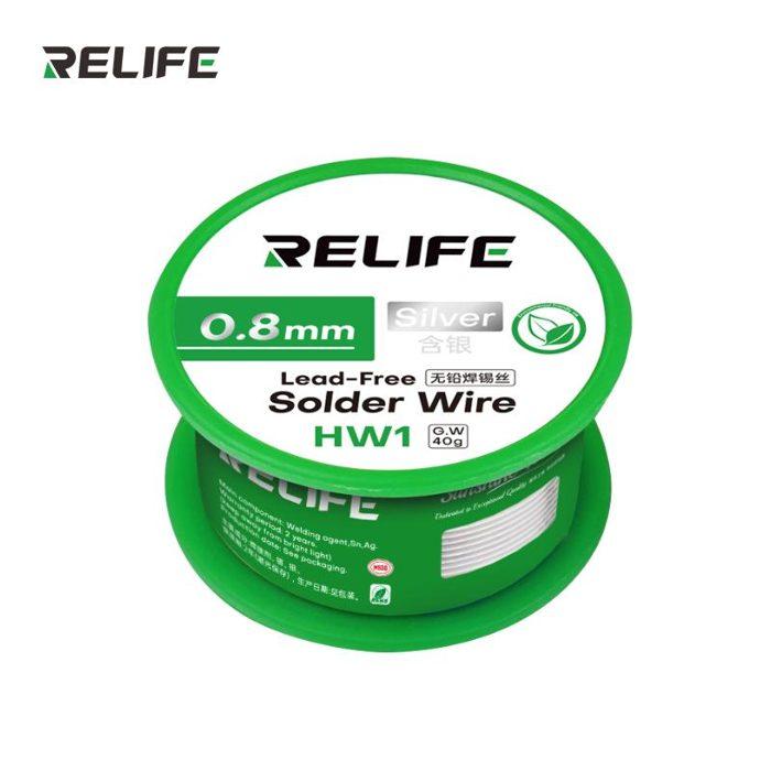 RELIFE HW1 Lead-free solder wire 0.8MM/40G