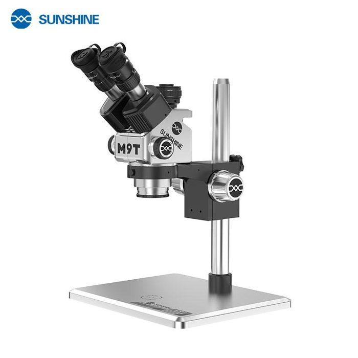 SUNSHINE M9T-B11 trinocular stereo microscope / Silver