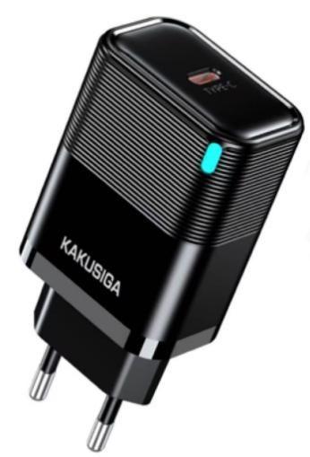 KAKUSIGA KSC-1689 PD 30W Custom-Molded Charger with LED (EU)