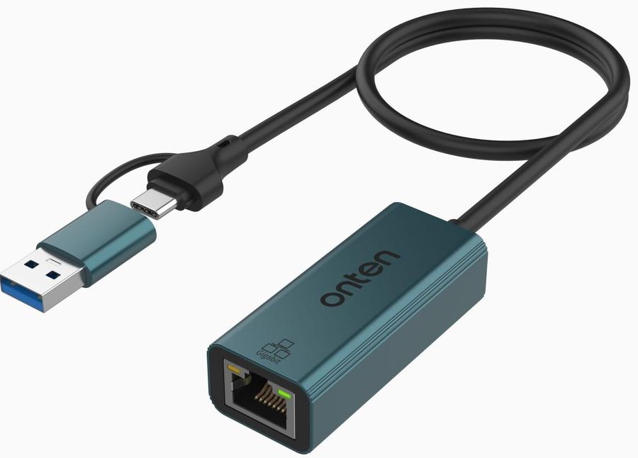ONTEN OTN-UE106+ USB-C/USB 3.0 to Gigabit Adapter USB-C/USB 3.0