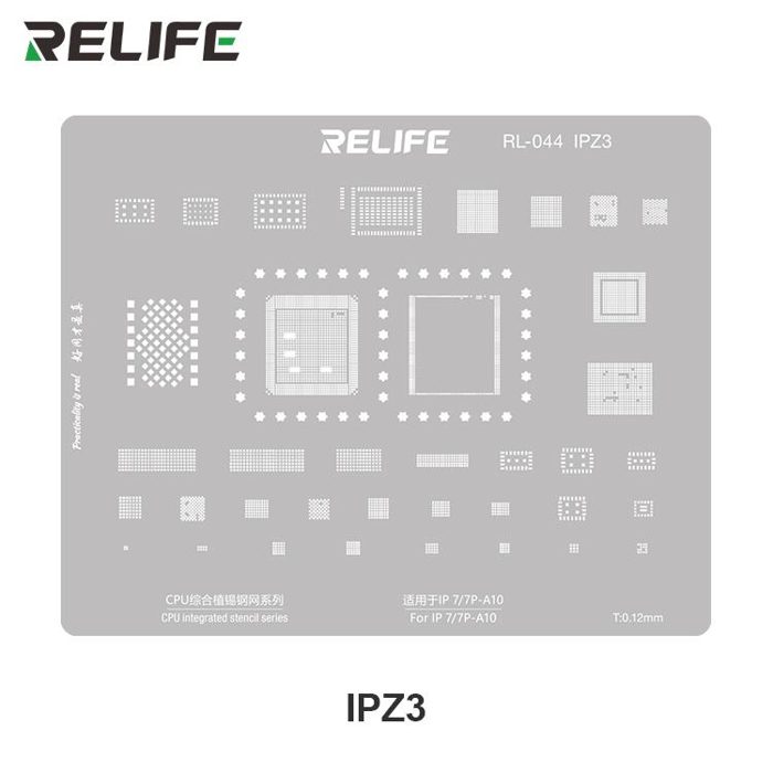 RELIFE RL-044 IPZ3 0.12MM RELIFE RL-044 IPZ3 IP7/7P-A10 CPU Universal